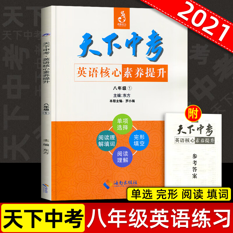 21新版天下中考英语核心素养提升八年级1 初中8年级英语阅读理解单项选择完形填空阅读理解填词 摘要书评试读 京东图书