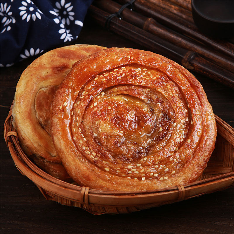 四川军屯锅盔五香烧饼千层香酥脆馅饼炉烤早餐饼成都小吃加热即食 16