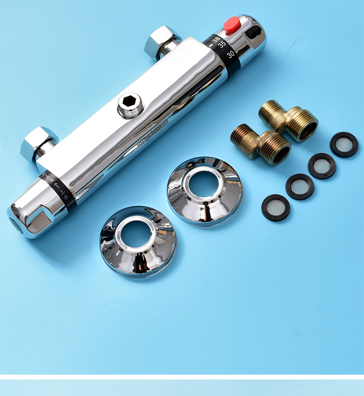 恆溫閥暗裝太陽能恆溫混水閥帶上水冷熱水龍頭自動調溫淋浴開關暗裝