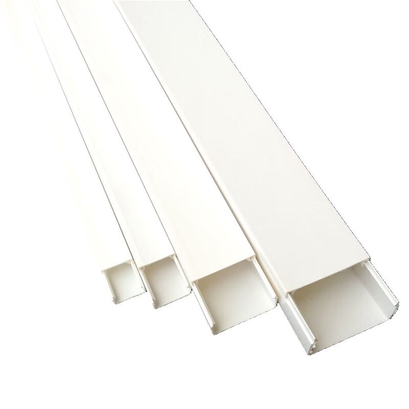 15050pvc线槽明装饰墙面走线盒全封闭方形难燃200100604075801208018