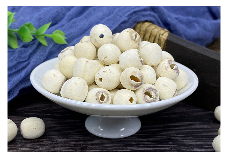 莲子500g干货湘潭白莲磨皮去芯特产无芯百合银耳莲羹特级