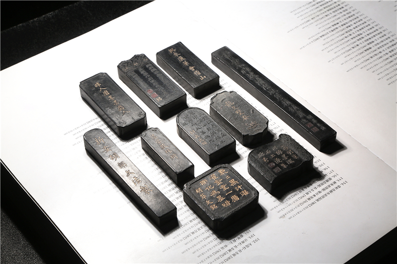 文之宝艺术礼品胡文房四宝墨7080年恢复清代老墨版曹素工收藏老墨块条