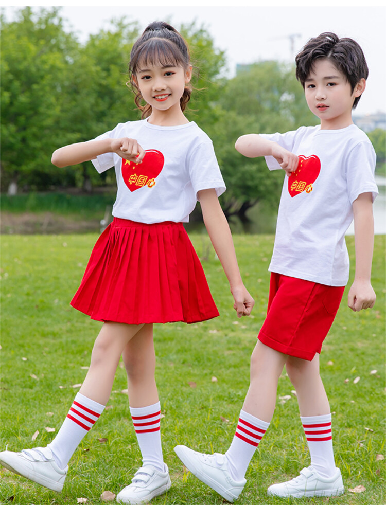 六一儿童节表演服幼儿园红歌舞蹈服小学生歌唱祖国大合唱演出服 