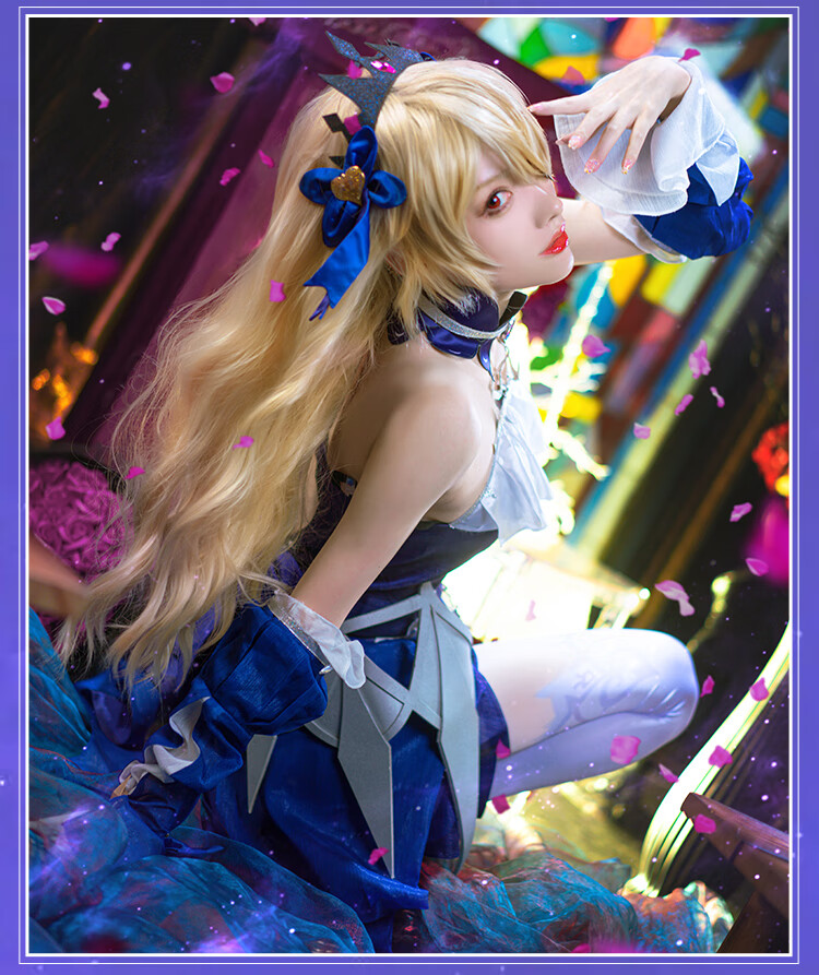 原神官方cos服菲谢尔皮肤极夜真梦皇女cosplay动漫服装服女雷系 菲