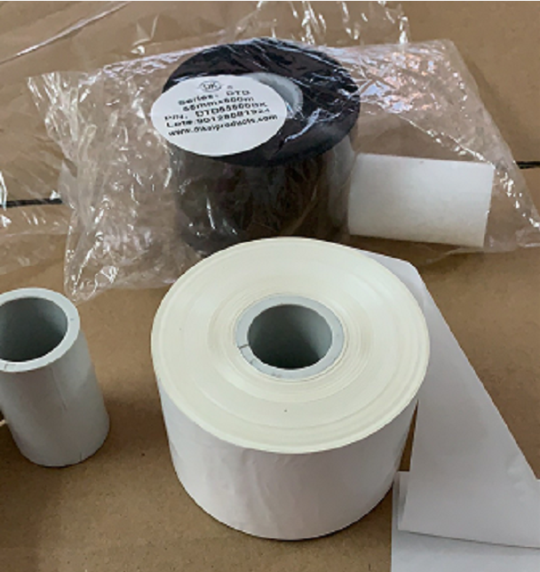 x40迪凯d03s 05s热转印tto打码机碳带彩色白色红色蓝色银色带 白色