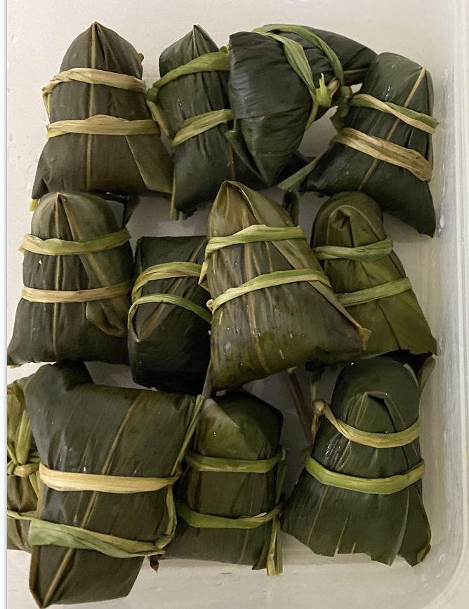 上海朱家角特产纯手工现做赤豆粽140g*5