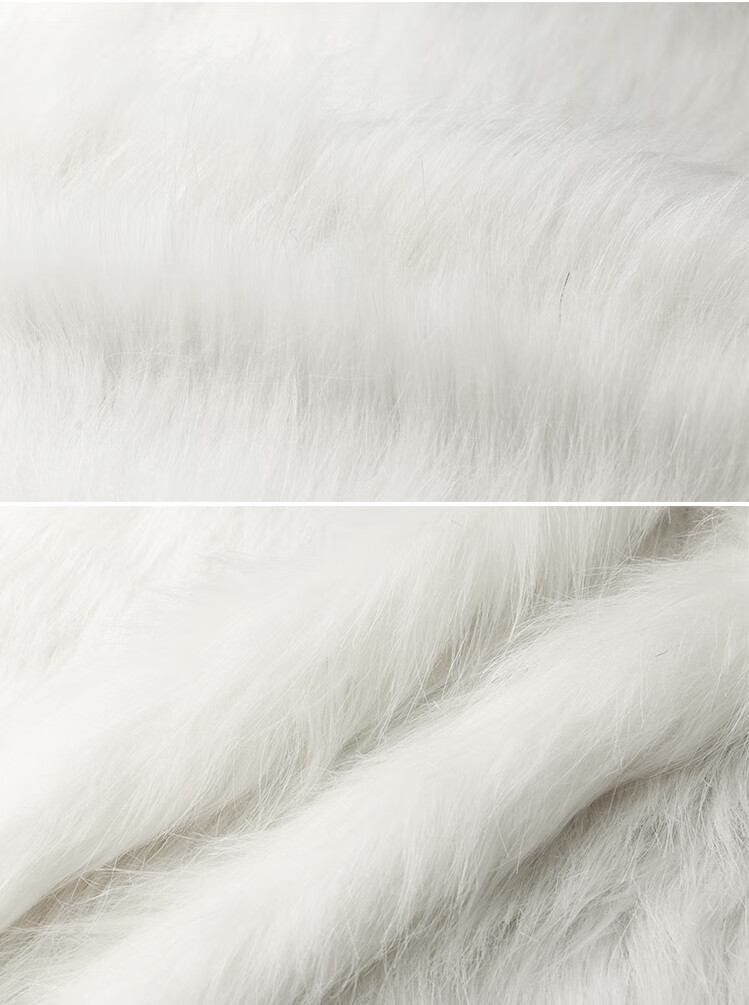 极惠家 加厚纯白色长毛绒布料家居地毯饰品垫背景展示布地摊布柜台布