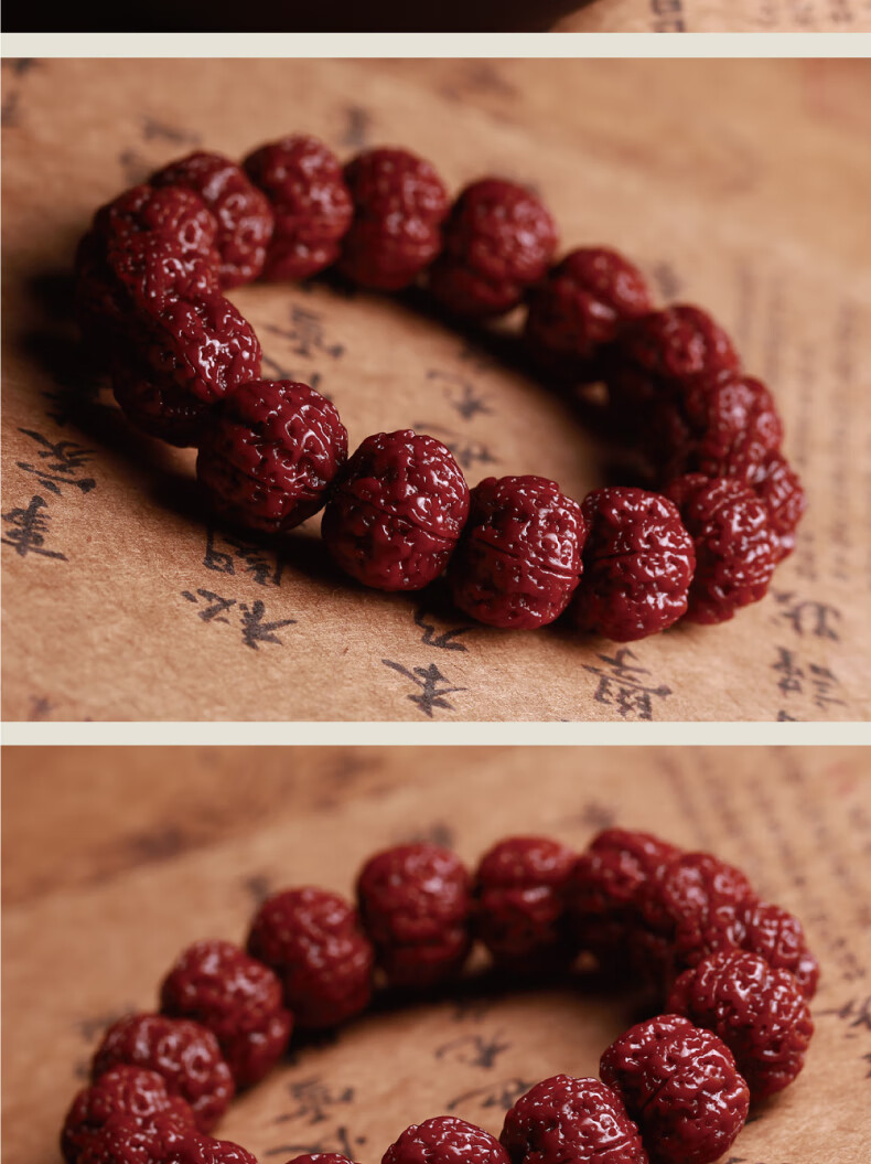 机刷单圈小金刚菩提子手串男女包浆玉化矮桩爆肉双龙5瓣佛珠手链精品