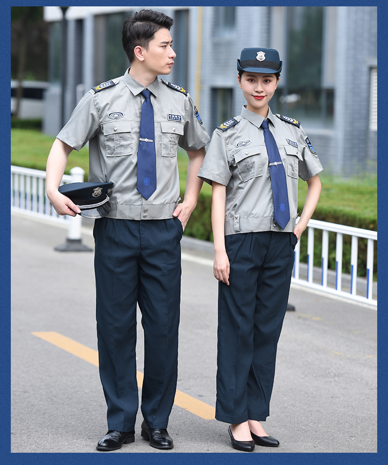 套装夏季短袖保安制服春秋长袖衬衣裤子安保工作服装男酒吧酒店维和