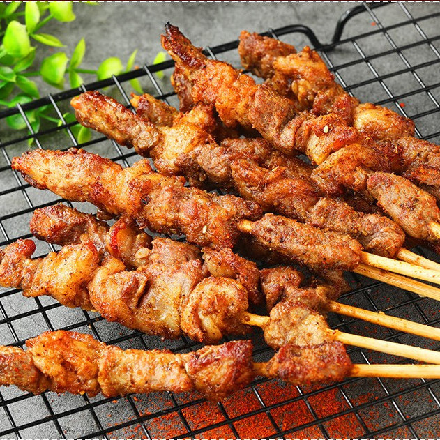 羊肉串60串清真内蒙商用家庭户外新鲜羊肉生鲜顺鑫贝羊肉串60串