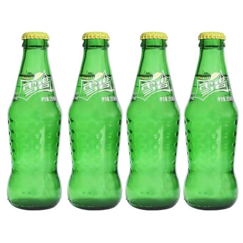 玻璃瓶可乐雪碧芬达汽水饮料200ml*4瓶装儿时的味道 可乐(200ml*4瓶)
