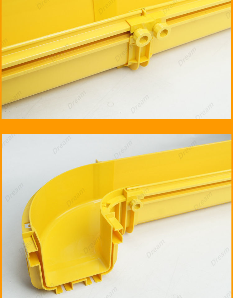 定制适用240mm水平三通 机房专用 机房布线光纤槽道 尾纤槽 阻燃塑料