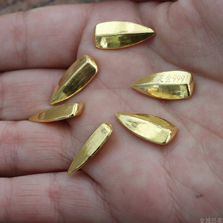 洛河【带证书】金瓜子足金999实心瓜子金月饼金种子纯黄金金收藏送礼
