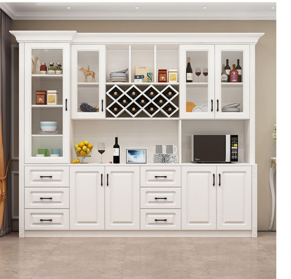 隔断柜厨房靠墙落地储物柜子鞋柜玄关柜简约现代欧式白枫色款式二单门