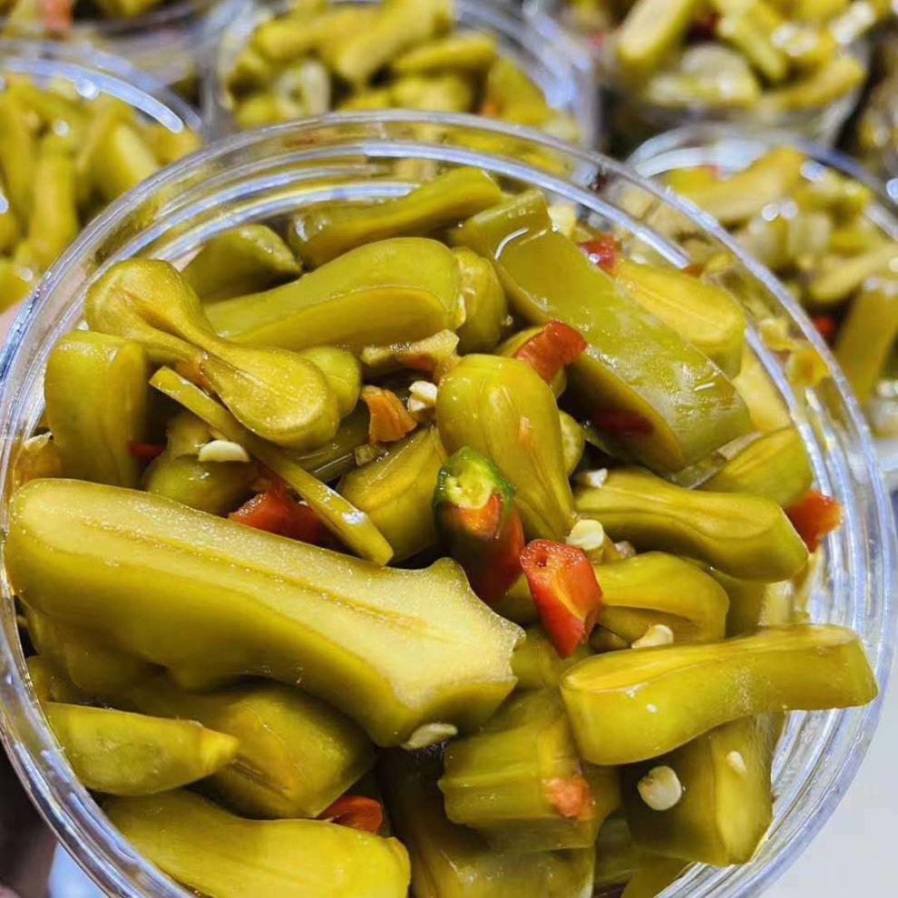 刀豆腌制剁辣椒酸辣泡菜湖南农家自制手工瓶装下饭菜酱菜咸菜 酸辣