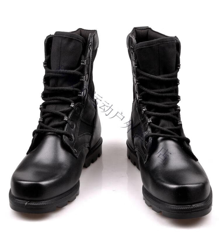 3514作战靴 际华3514经典真牛皮男靴户外高帮作战训靴老款保安鞋老式