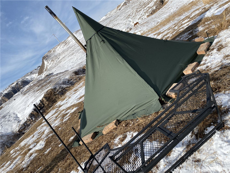 霆友 金字塔帐篷 帐篷庇护所a塔防晒户外生存军幕加厚防寒 1.
