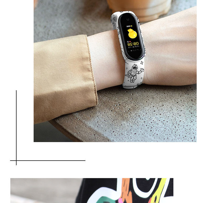 印花皮卡丘黄色 小米手环3/4腕带【nfc版通用】【图片 价格 品牌