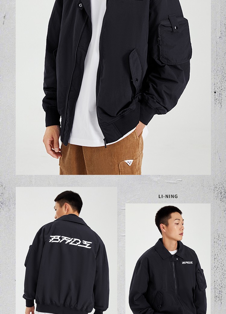 中国李宁店外套男2022年新品反伍badfive篮球系列立体裁剪防泼水宽松
