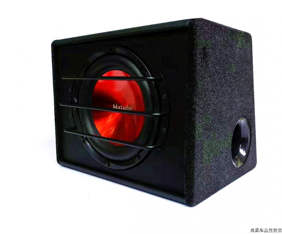 车载重低音炮10寸12v有源音箱220v24v插卡音响汽车低音改装 12v220v