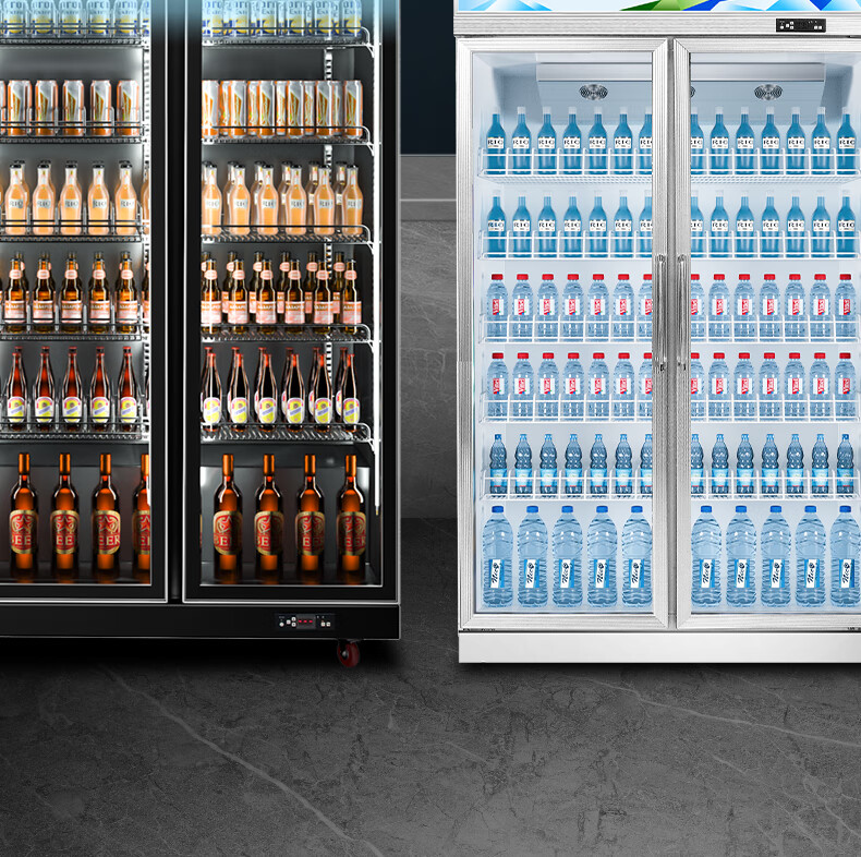喜莱盛(xls)展示柜冷藏啤酒柜市冰柜便利店冰箱四门饮料柜酒水保鲜柜