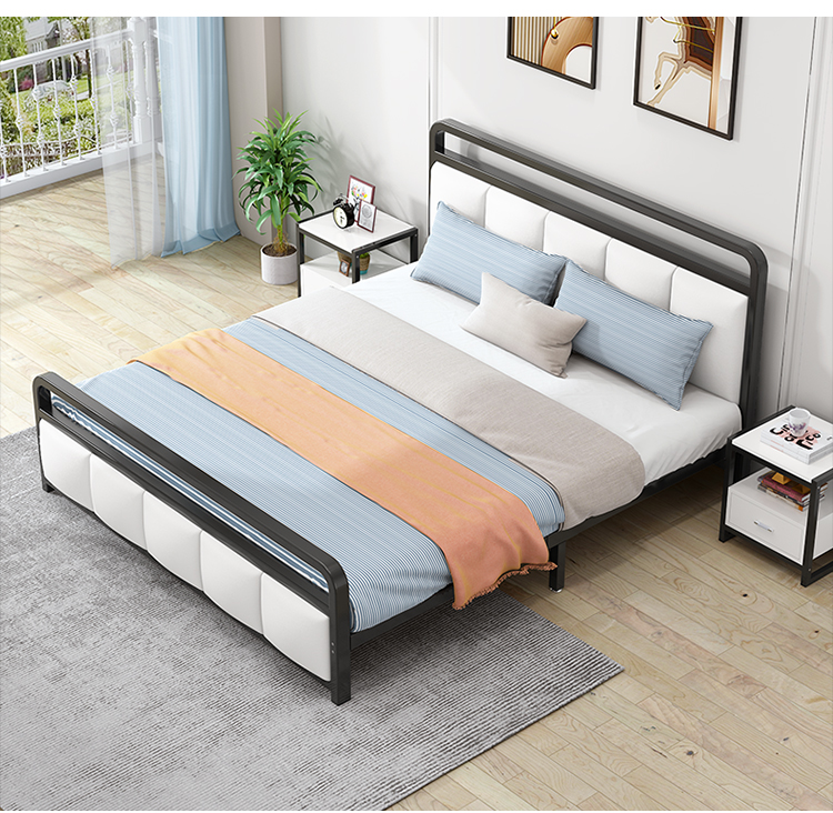 花娣床架18x2米一米八大床床铺双人欧式铁艺床现代简约轻奢双人床15米