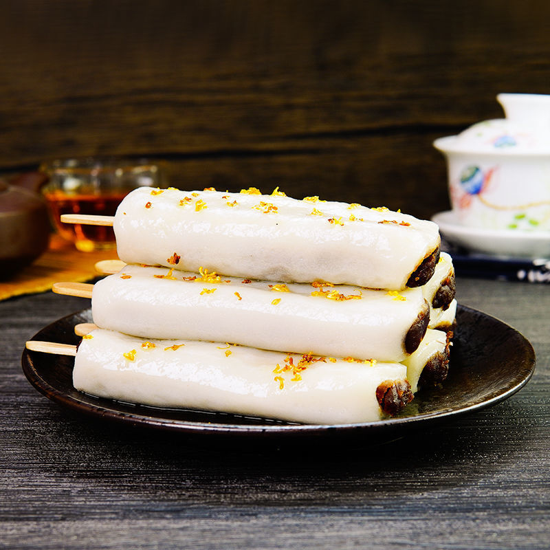 老上海风味特产小鲜同学桂花条头糕红豆味城隍庙糕点心麻薯糯米团桂花