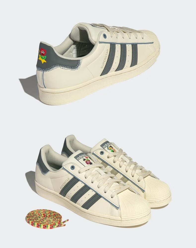 adidas阿迪达斯三叶草superstar charr morita经典男女板鞋gy0009 白