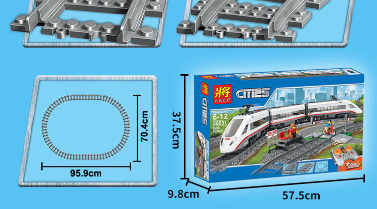 【官方直售】樂高(lego)火車高鐵和諧號復興號積木城市組系列同款城市