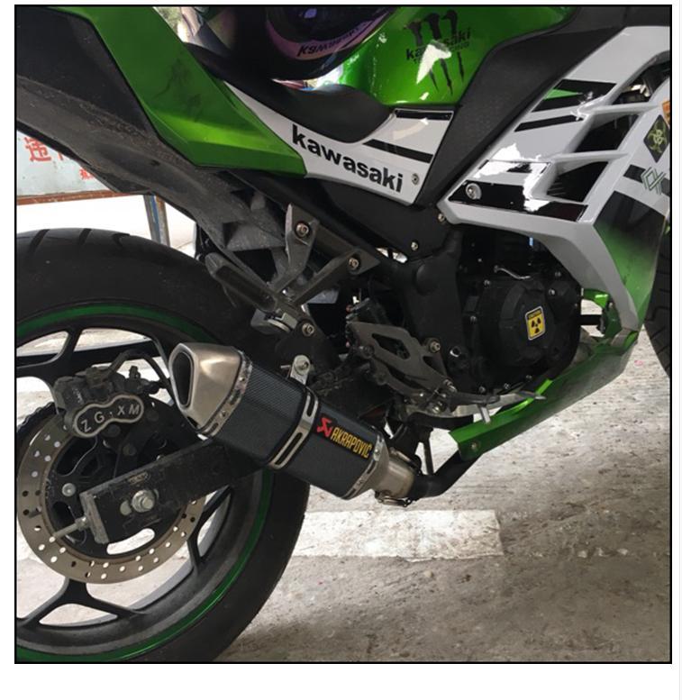 摩托机车yamaha雅马哈小忍者r6炸街双嘴出消音器后段端尾喉排气管全