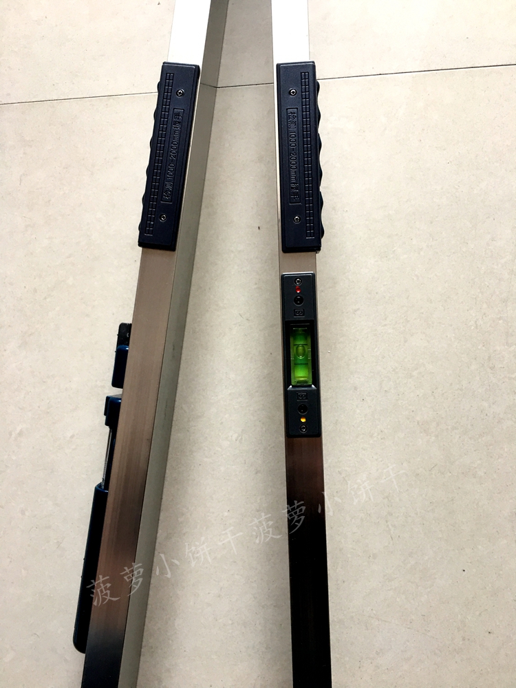 南方2米靠尺多功能建筑工程检测尺1m水平垂直平整度检测验房工具子玺