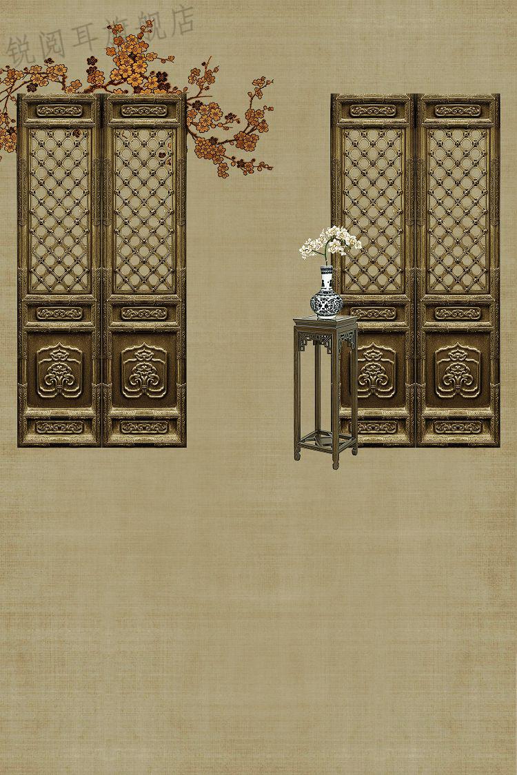 古风背景布3d古装拍照背景布摄影背景布全家福古风背景网红主播直播