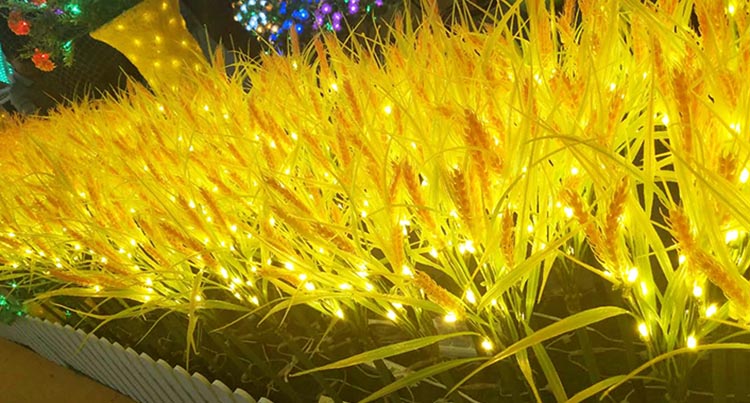 led麦穗灯发光金色麦浪麦子灯花海芦苇灯防水景观亮化插地稻穗灯 单支