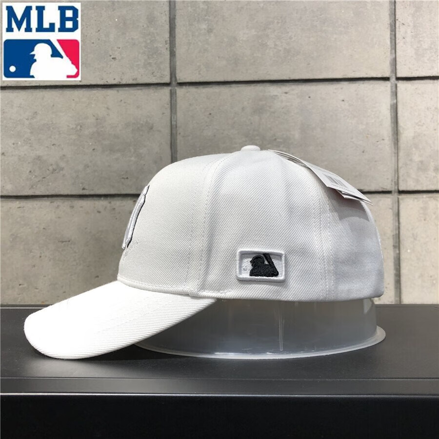 mlb棒球帽子ny男女春夏同款嘻哈帽遮阳鸭舌帽 白色【图片 价格 品牌