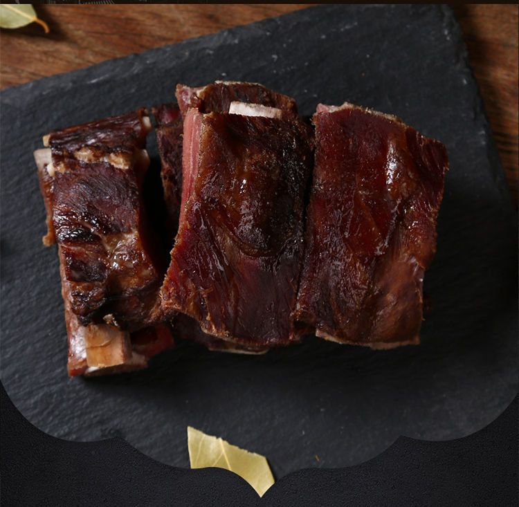 农家自制腊排骨柴火烟熏排骨湖南特产美食腊骨头腊肉小时候的味道腊