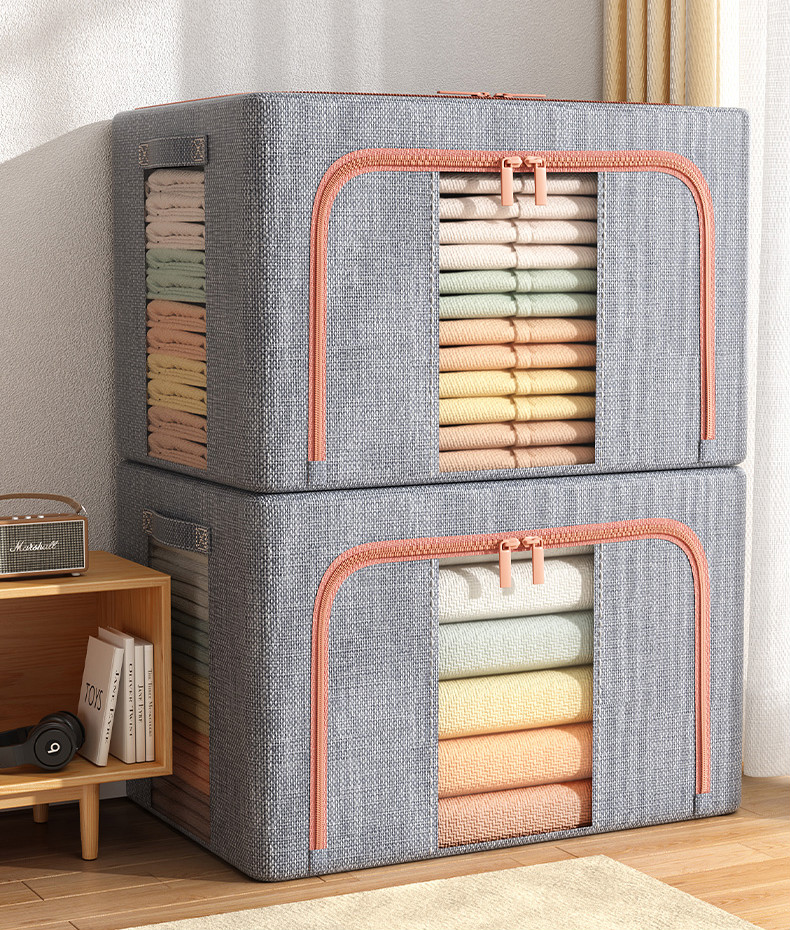储物箱加厚牛津布衣服收纳箱布艺衣物整理盒折叠衣柜特大号家用神器
