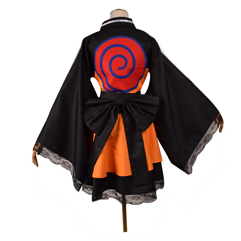 fynu火影忍者cos服cosplay服装风衣外套 鸣人童年性转 l【图片 价格