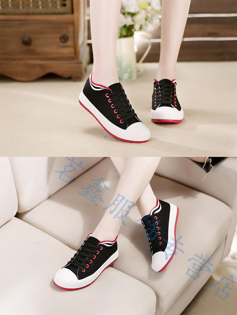 春天穿的初高中学生帆布鞋少女孩子潮流韩版学院风大学春季休闲跑步女