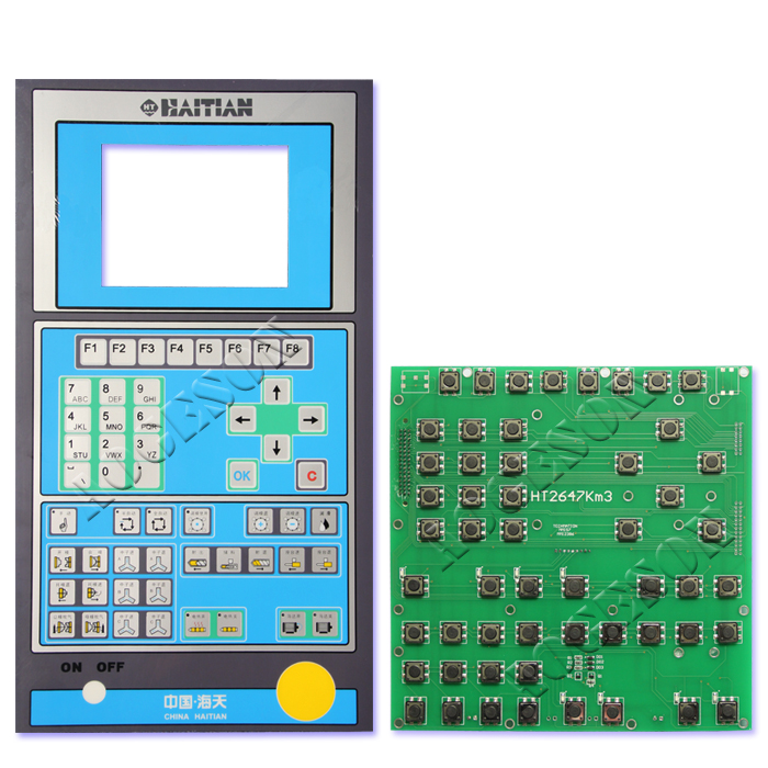 定制弘讯注塑机按键板ht2647海天a580电脑f8线路控制板面板贴纸 乳