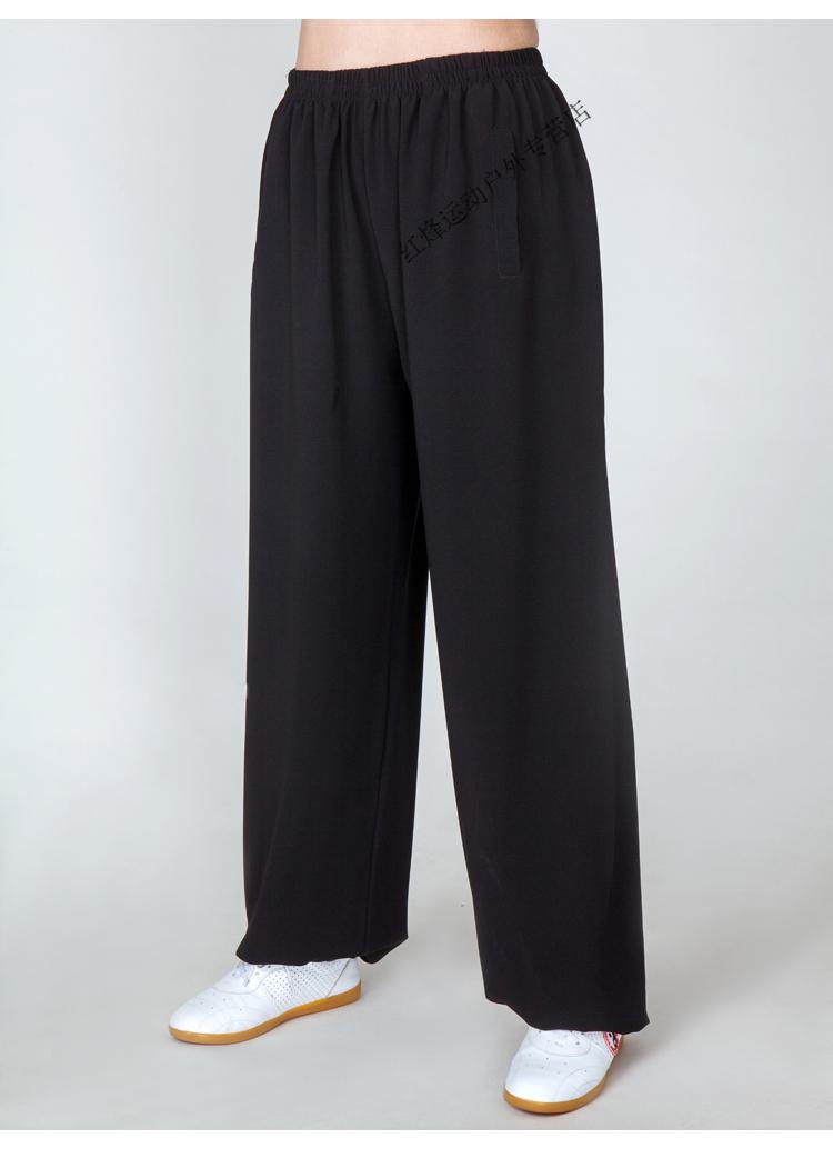 太极裤 太极裤女男棉麻灯笼太极拳练功裤子武术训练太极服装新款春秋