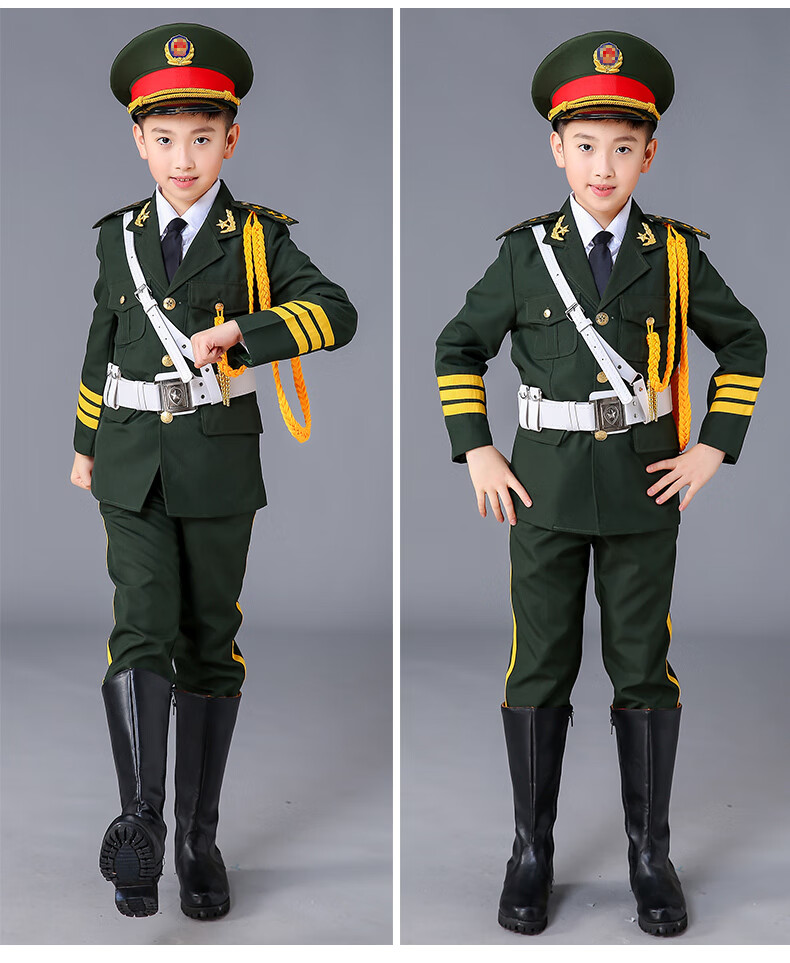 升旗手服装国庆节服装学生幼儿园升旗服儿童礼服演出礼服鼓号队服装