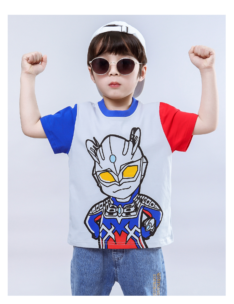 睡衣奥特曼头像款男童奥特曼衣服赛罗衣服迪迦衣服奥特曼童装纯棉