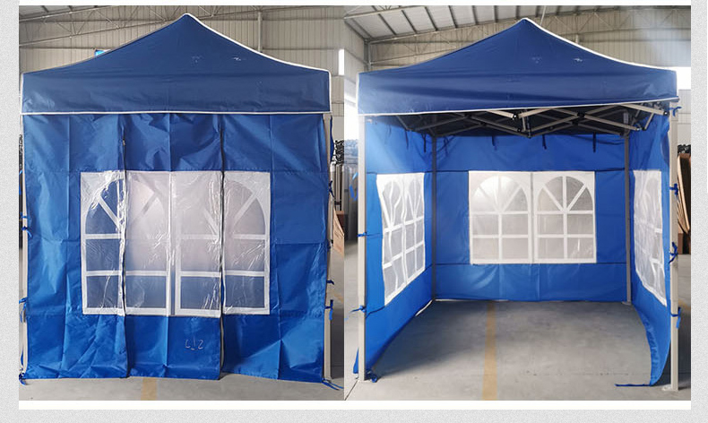 迪恪赛威 四面雨棚遮阳棚布三面围布遮阳加粗腿摆摊折叠帐篷 2*2米