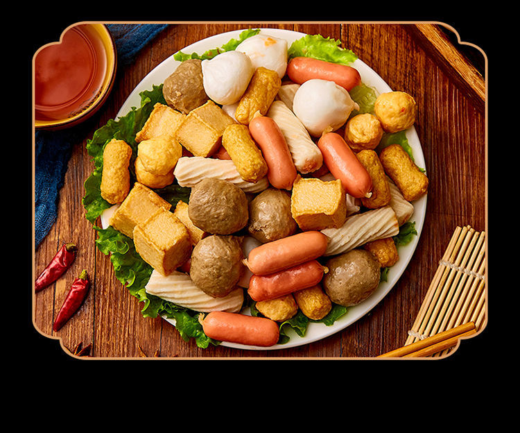 火锅食材组合火锅丸子混搭关东煮麻辣烫烧烤牛肉丸鱼丸串串香批发