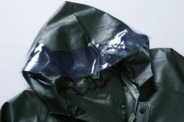 牛筋耐磨雨衣男女单件半身分体户外防大雨骑行工程农用带帽上衣军绿