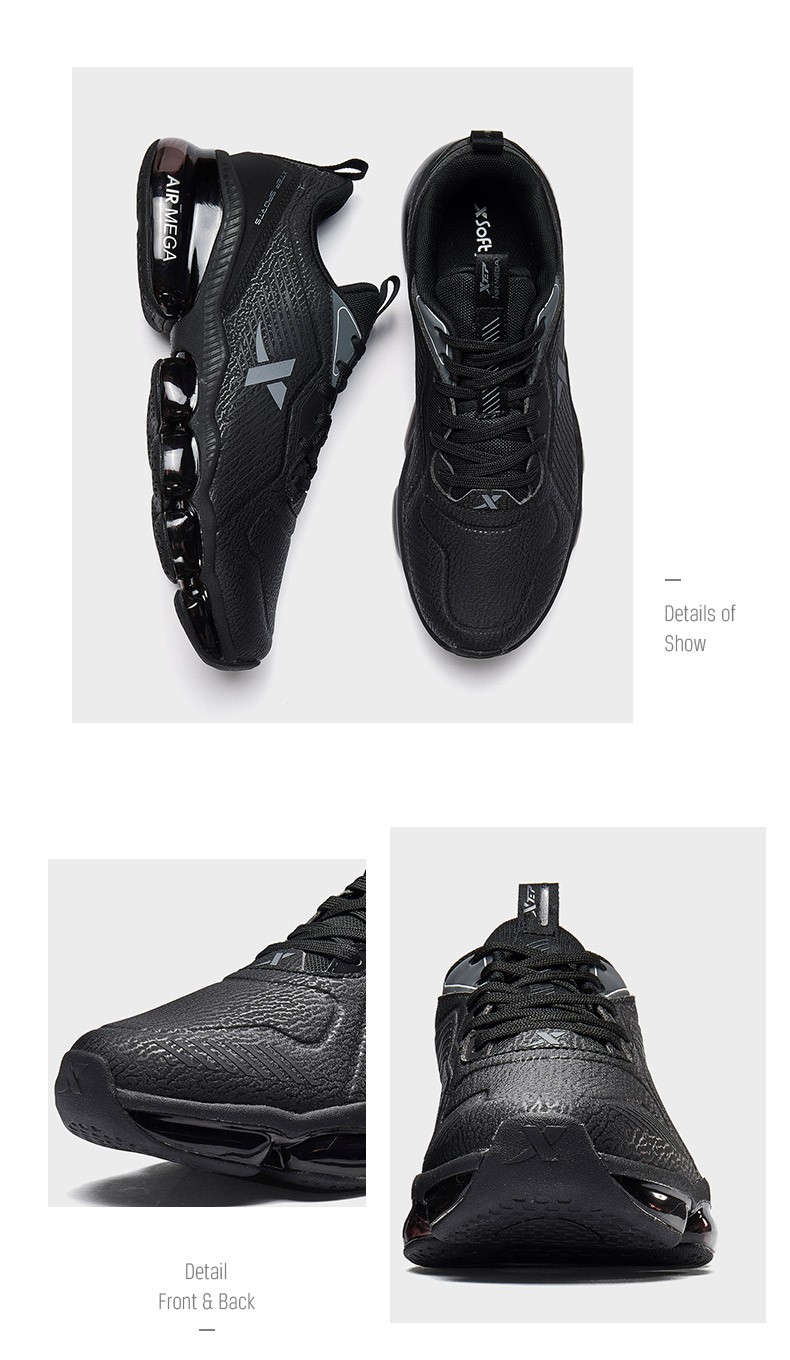 特步男鞋airmega20全掌气垫鞋舒适慢跑鞋休闲潮搭运动鞋子男士春秋