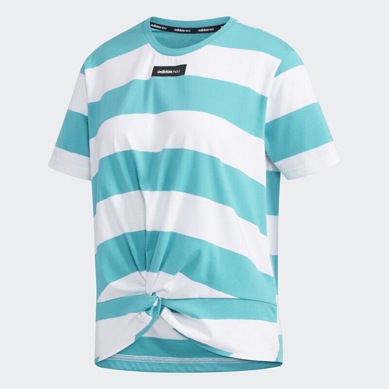 adidas) neo女装t恤夏季新款休闲时尚运动透气舒适圆领轻便短袖dw7770