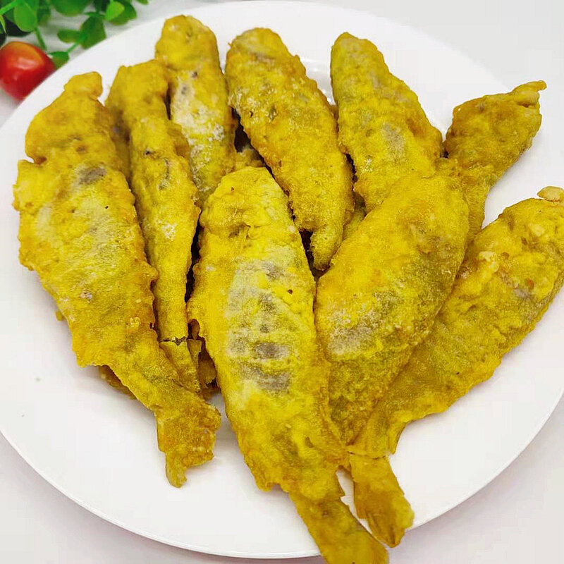 天妇罗小黄鱼裹粉香酥鱼油炸小吃冷冻半成品酒店特色方便菜食材04kg