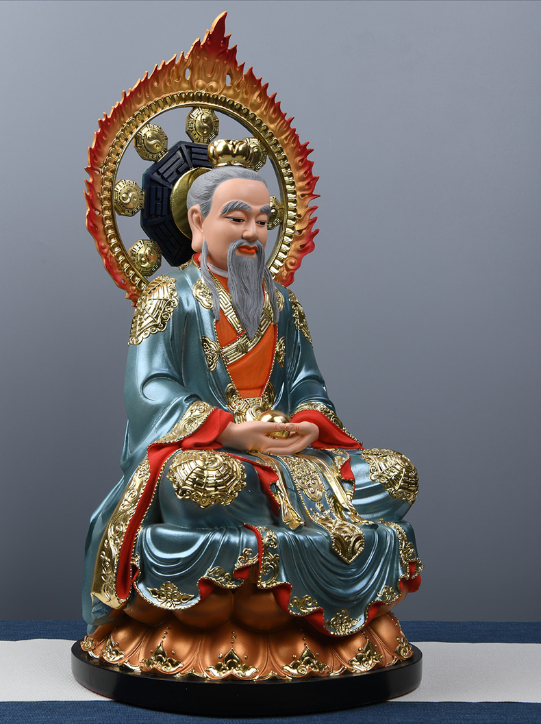 三清神像三清祖师神像树脂道家太上老君灵宝天尊原始天尊佛像摆件家用