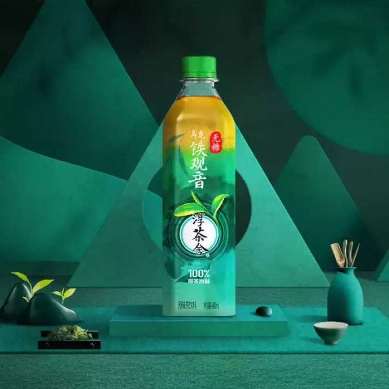 普洱消茶淳茶舍普洱茶铁观音茶绿茶480ml12瓶